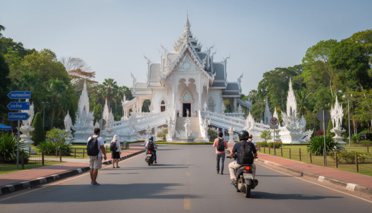 découvrez comment vous rendre facilement au temple blanc (wat rong khun) à chiang rai, thaïlande, avec nos conseils pratiques et options de transport.