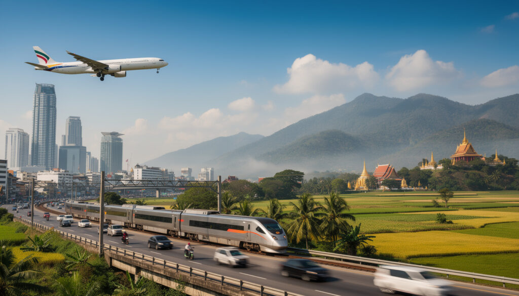 découvrez les meilleures options pour voyager de bangkok à chiang mai, incluant les conseils sur les transports, les durées et les tarifs pour un trajet confortable et efficace.