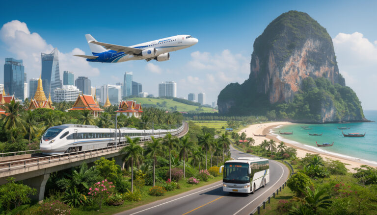 découvrez les différentes options pour voyager de bangkok à krabi, incluant les vols, bus et trains, ainsi que des conseils pratiques pour un trajet confortable et économique.