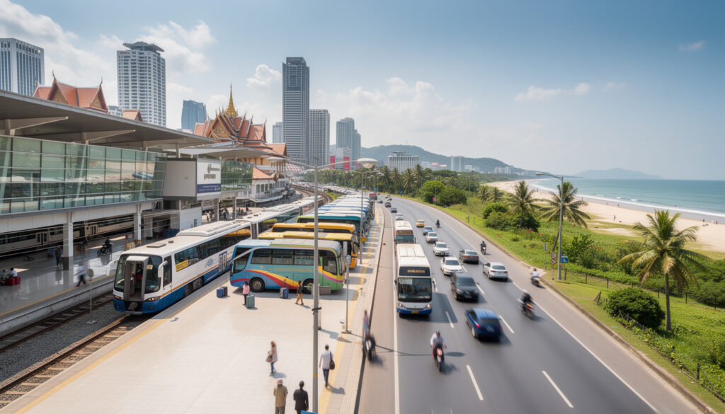 découvrez les meilleures options pour voyager de bangkok à hua hin facilement et rapidement, avec des conseils sur les transports en commun, les taxis et les locations de voiture.