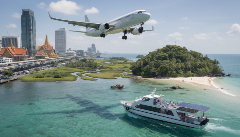 découvrez les meilleures options pour voyager de bangkok à koh lanta, incluant vol, bus et ferry, pour un trajet pratique et agréable.